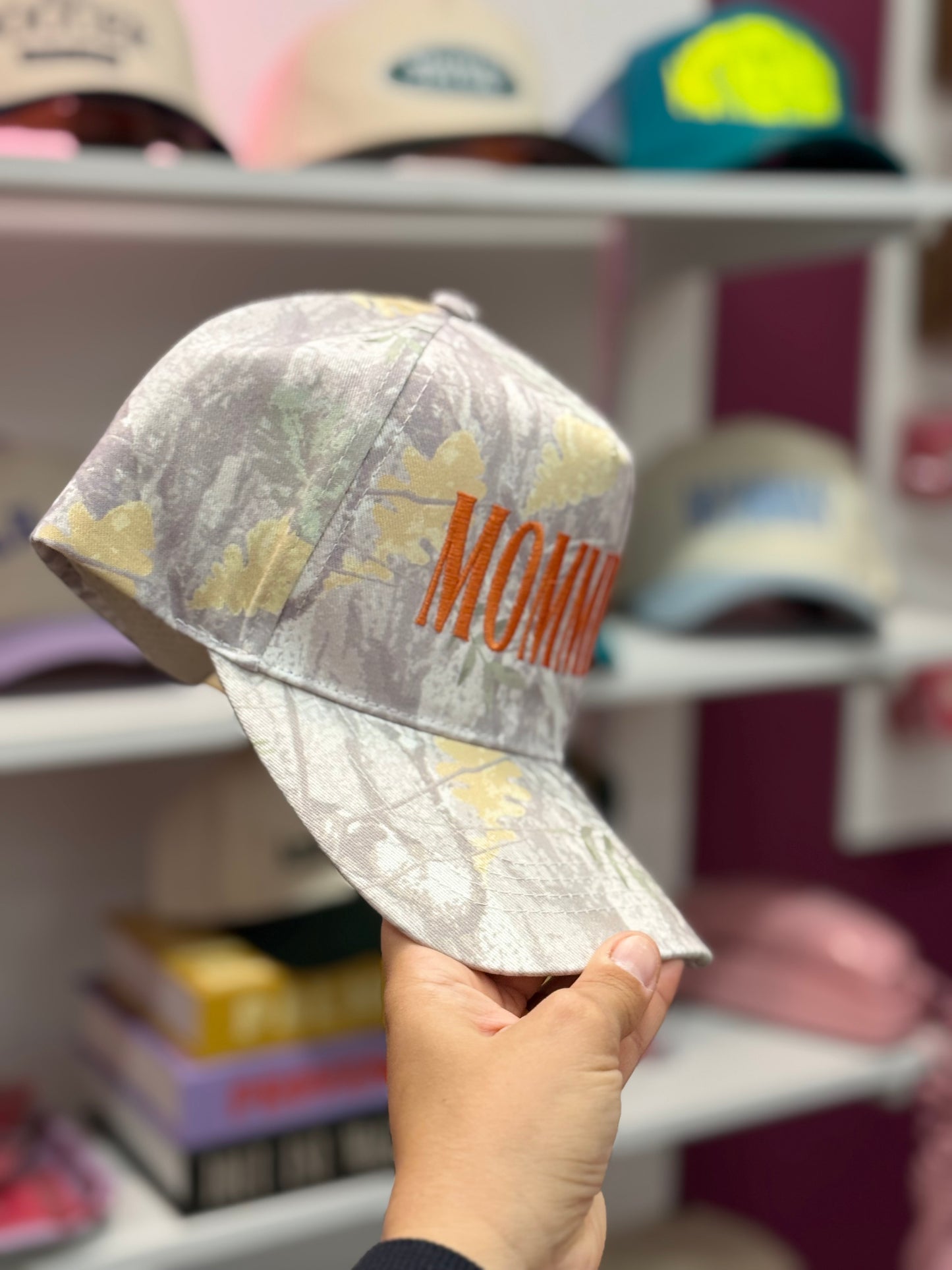 MOMMIN’ Camo Trucker Hat