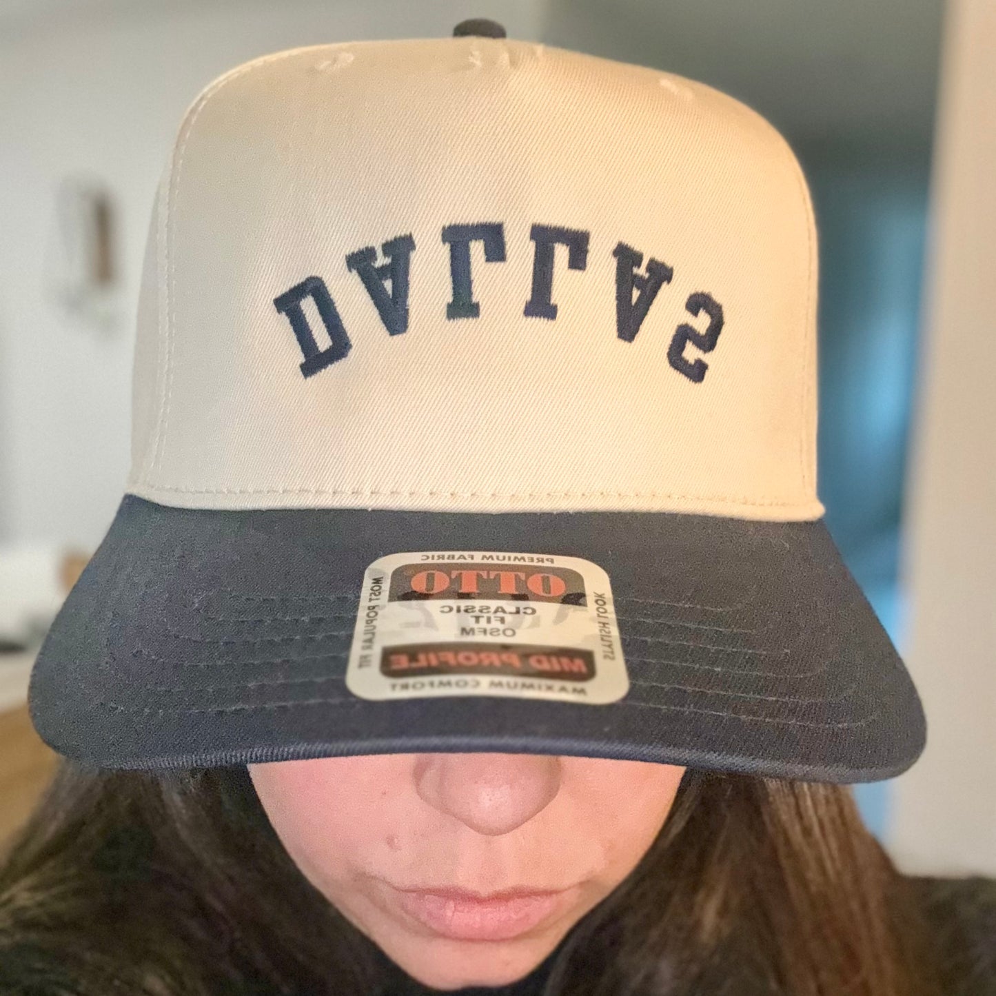 Upside down Dallas Trucker Hat
