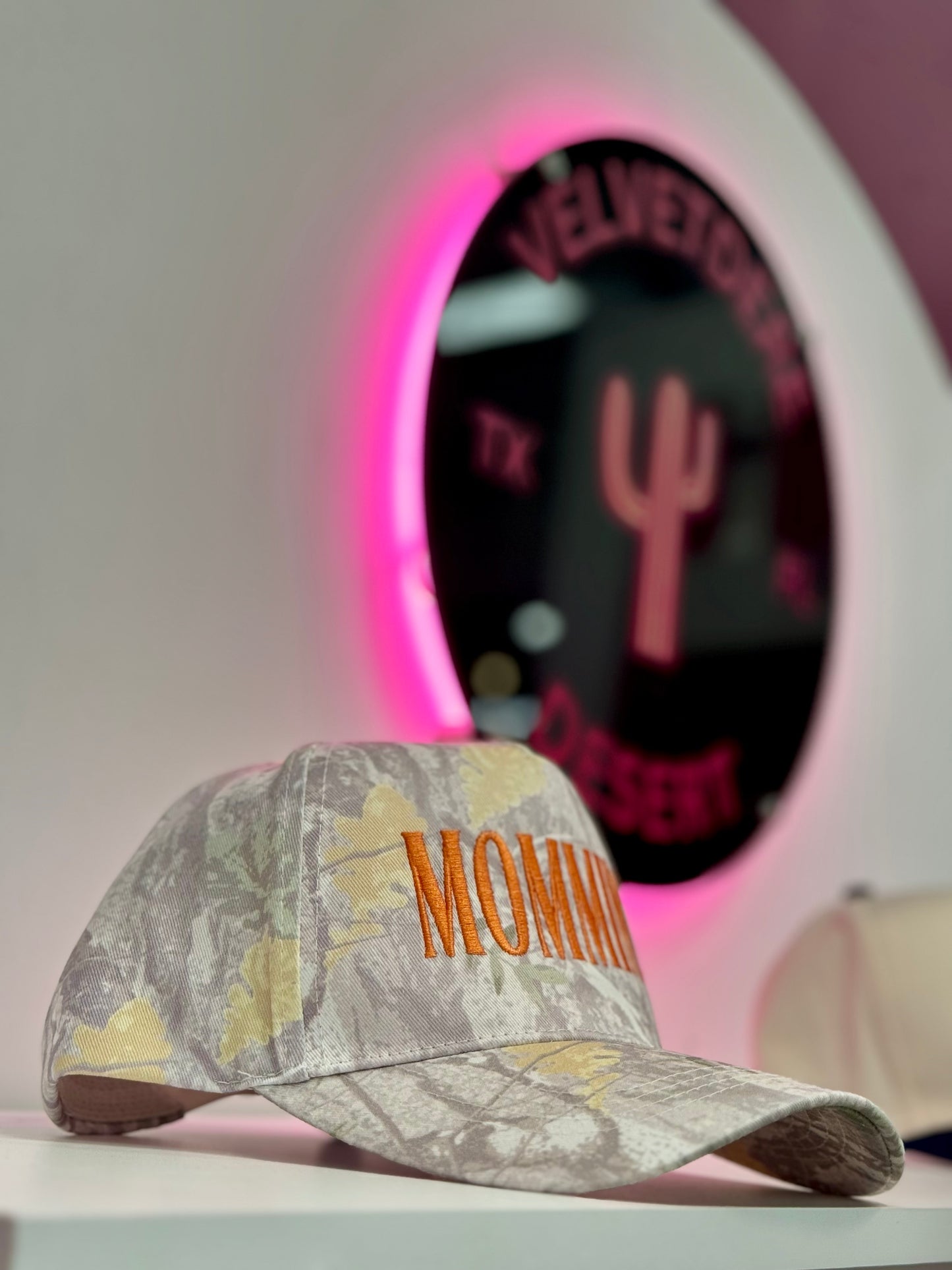 MOMMIN’ Camo Trucker Hat