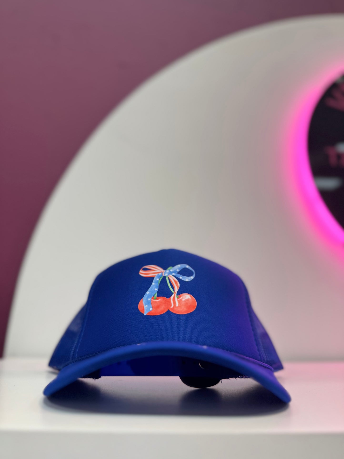 “Cherry Bomb” 4th of July Trucker Hat