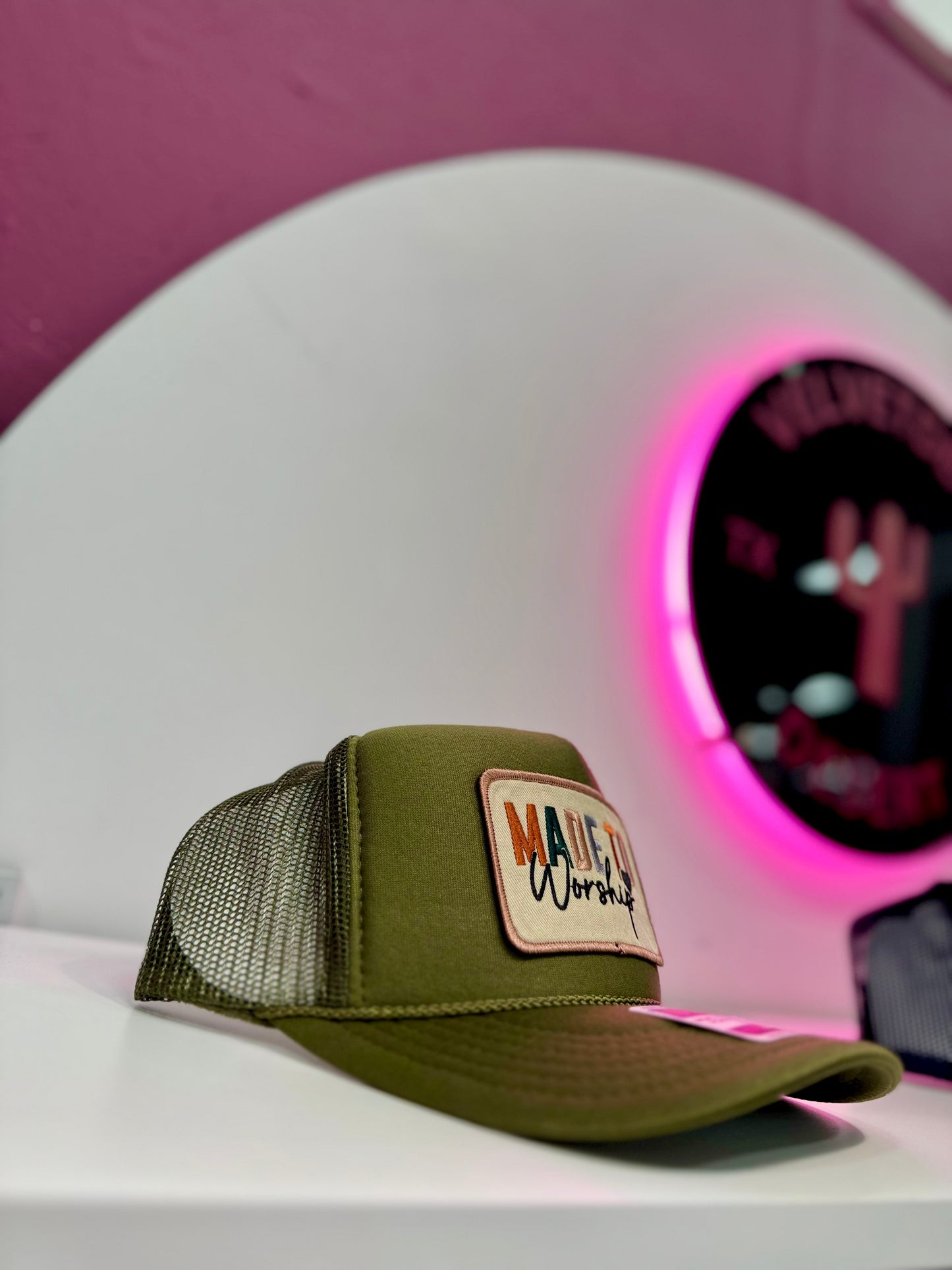 Made to Worship – Limited Edition Olive Trucker Hat