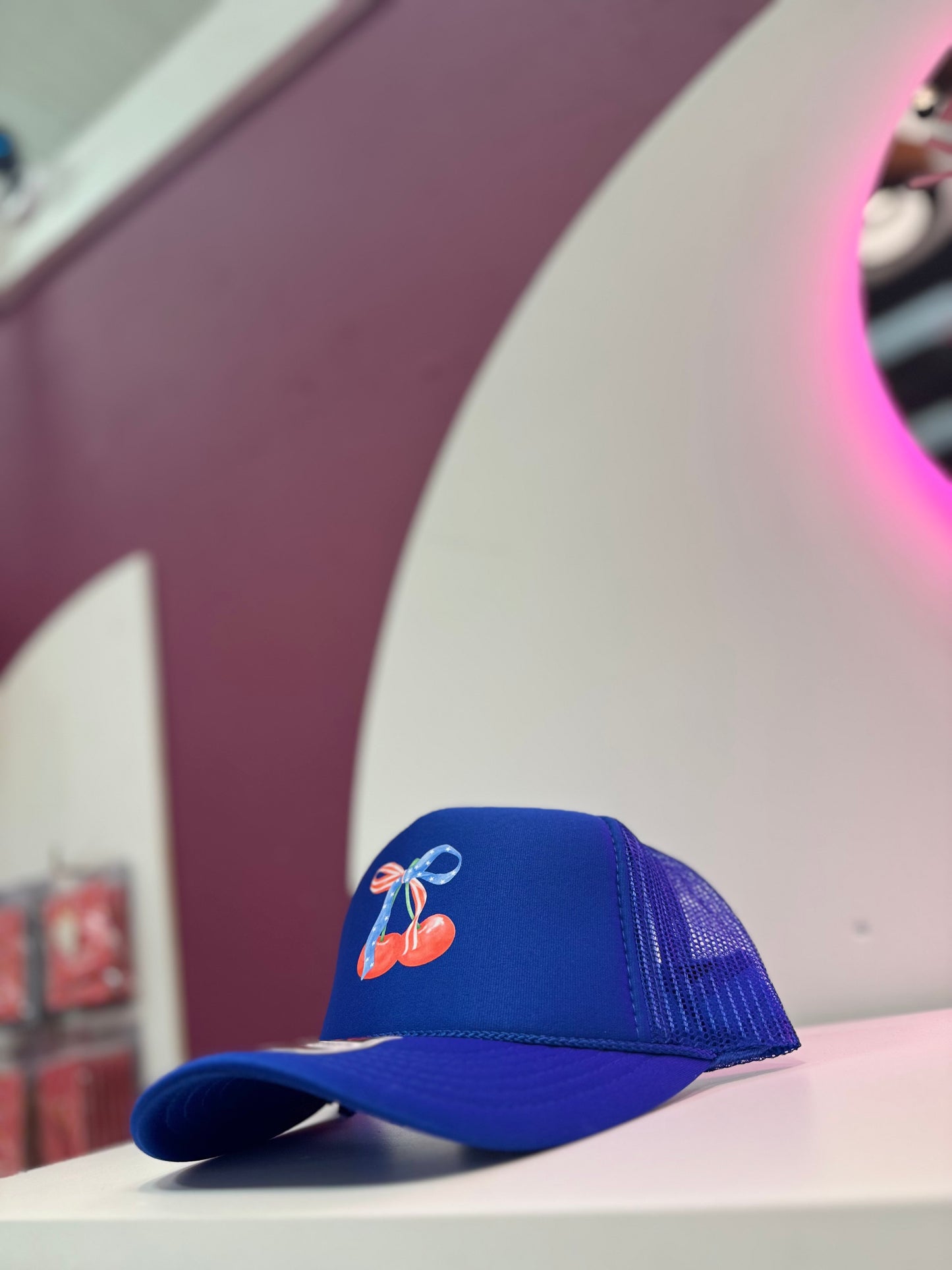 “Cherry Bomb” 4th of July Trucker Hat