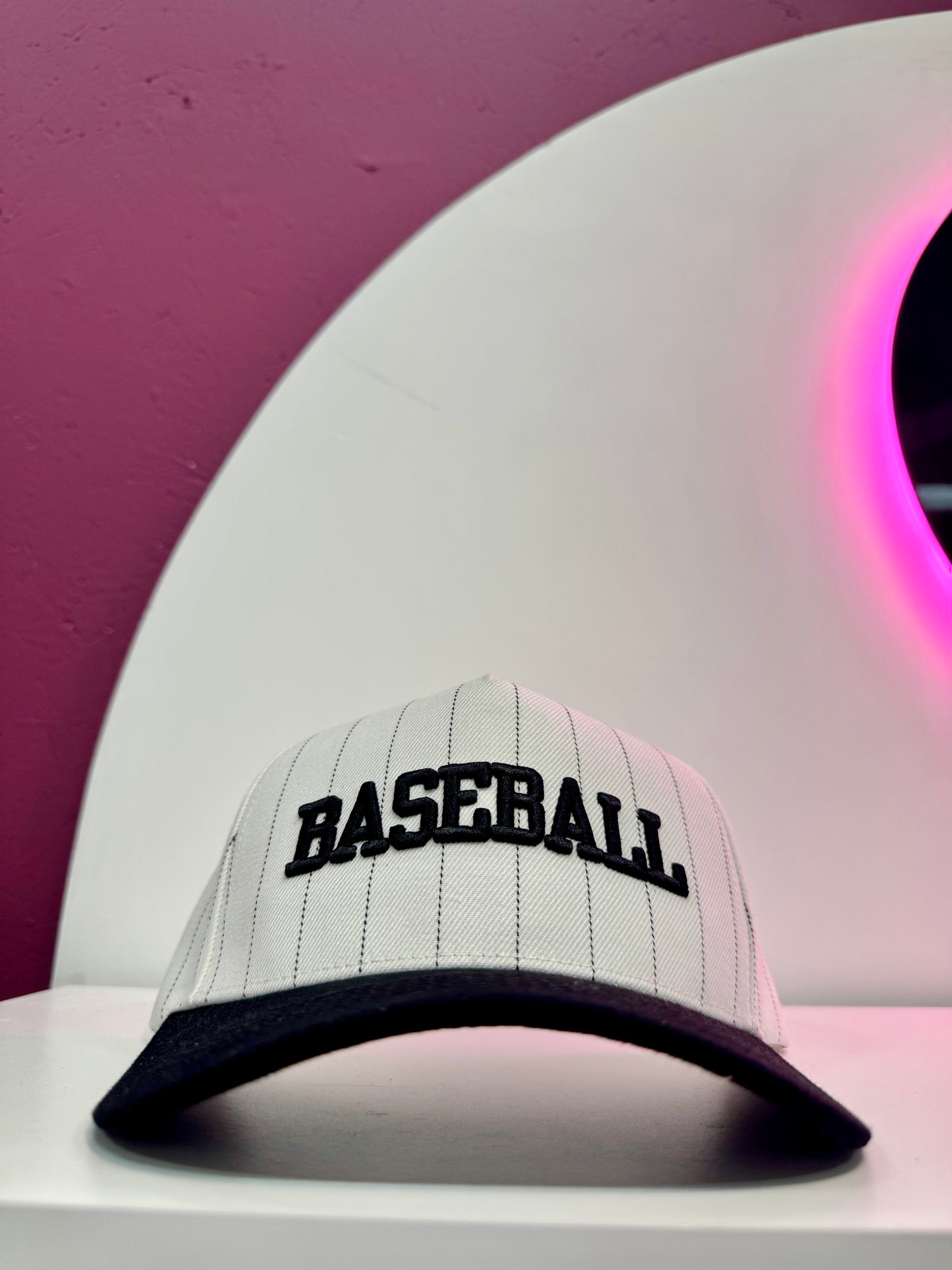 “BASEBALL” Classic Pinstripe Trucker Hat