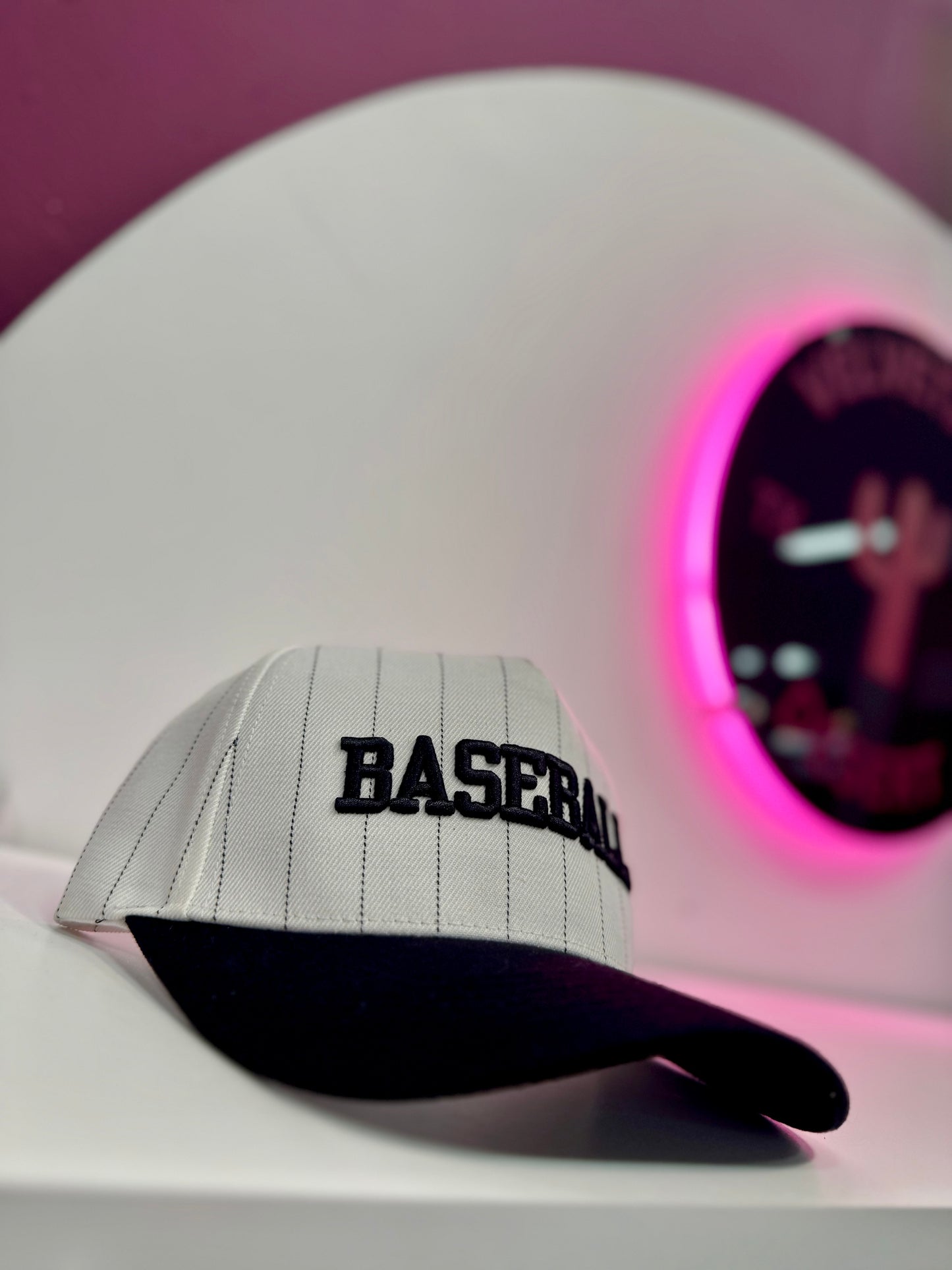 “BASEBALL” Classic Pinstripe Trucker Hat
